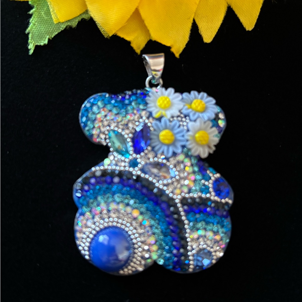 925 Sterling Silver Teddy Bear Pendant